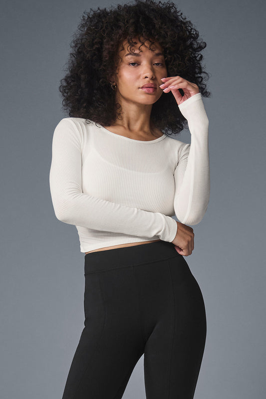 Gather Long‑Sleeve — Ivory