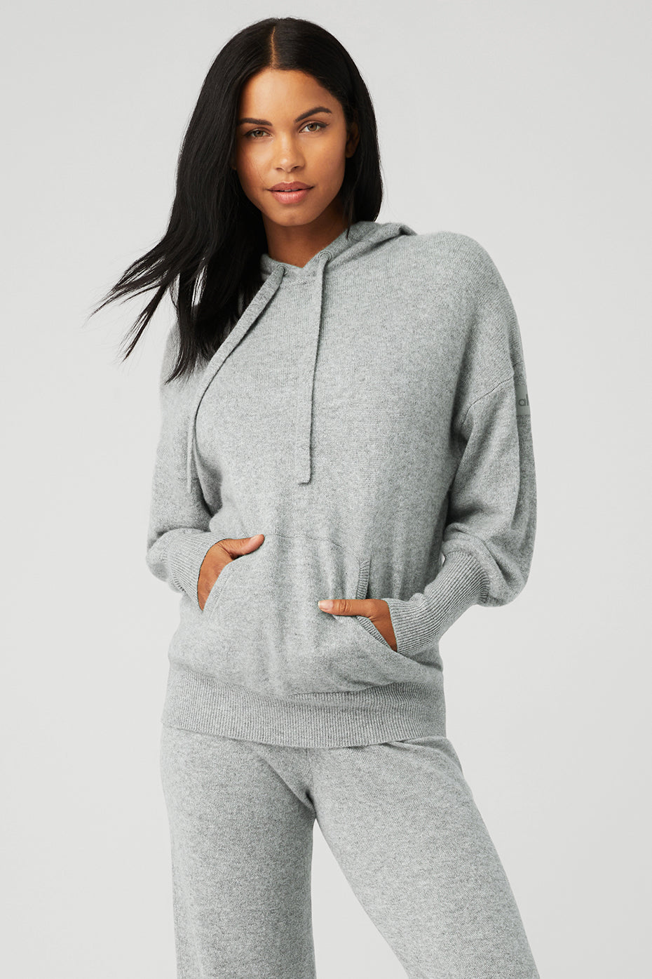 Cashmere Jet Set Hooded Sweatshirt — Dove Grey Heather
