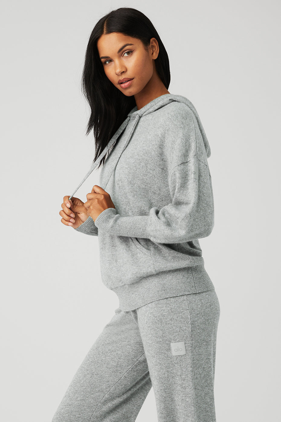 Cashmere Jet Set Hooded Sweatshirt — Dove Grey Heather