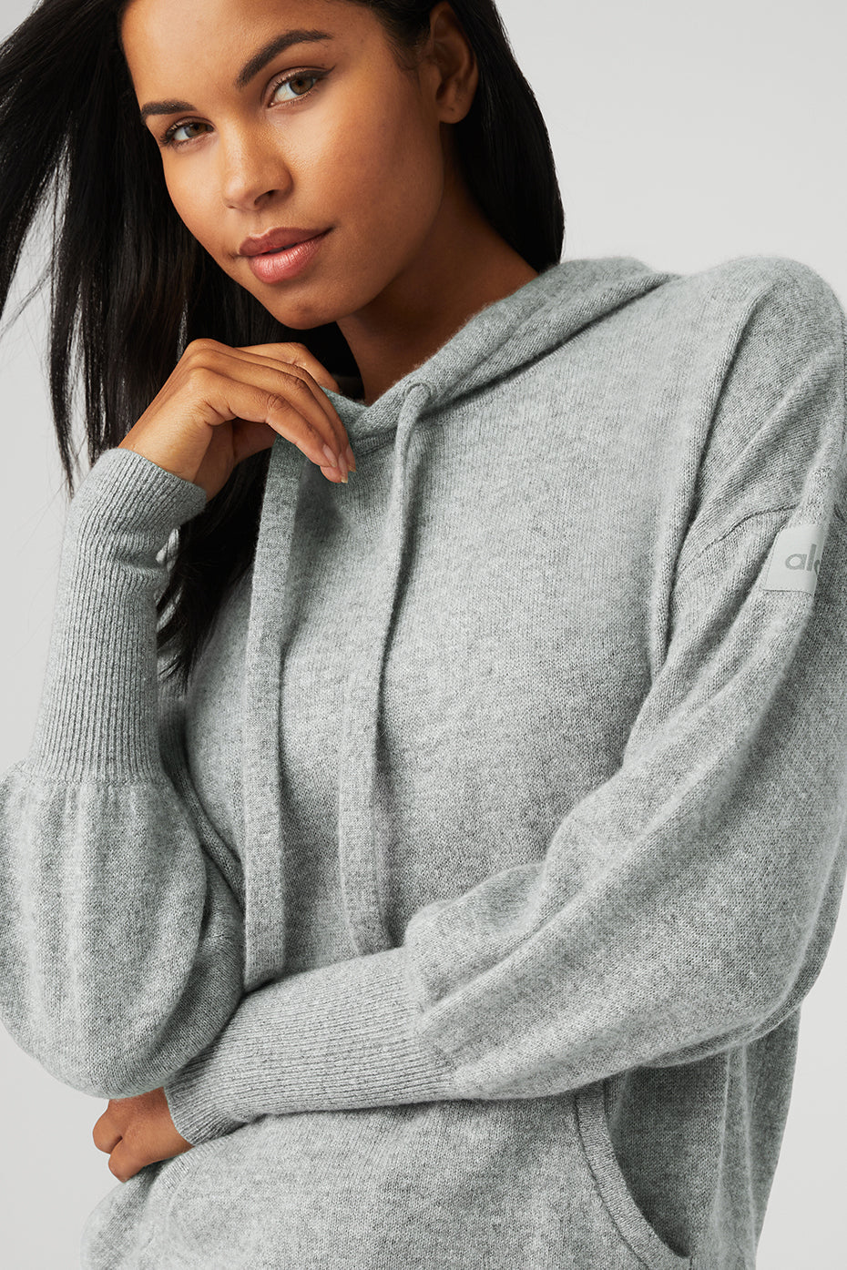 Cashmere Jet Set Hooded Sweatshirt — Dove Grey Heather