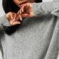 Cashmere Jet Set Crew — Dove Grey Heather