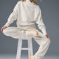 Waffle Weekend Escape Mock Neck Long‑Sleeve — Ivory