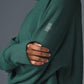 Waffle Weekend Escape Mock Neck Long‑Sleeve — Winter Ivy