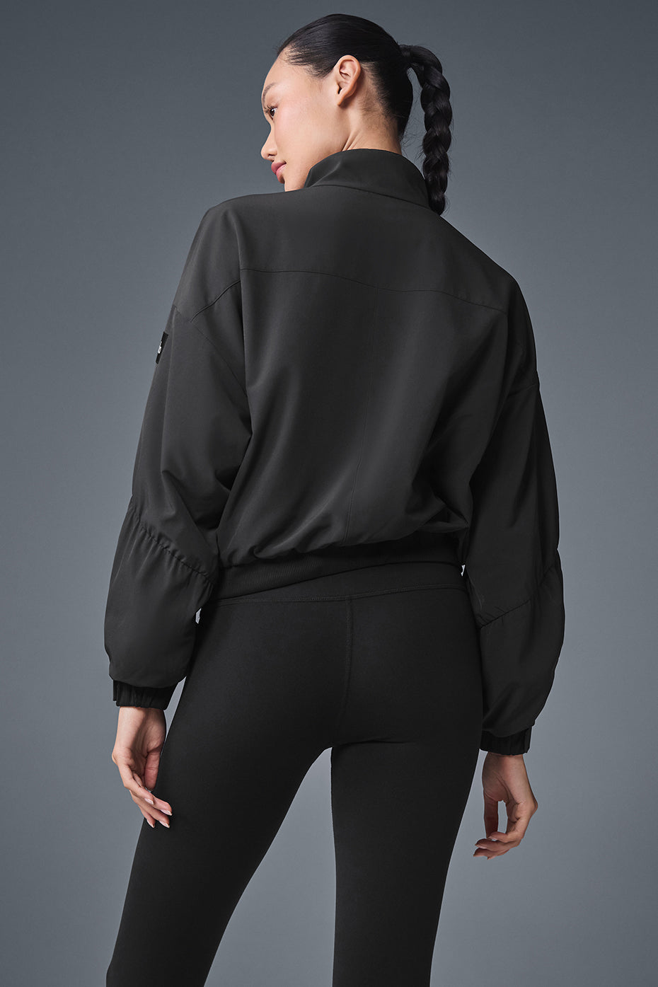 Cropped Elevation Coverup — Black
