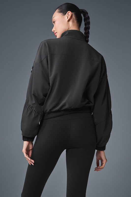 Cropped Elevation Coverup — Black