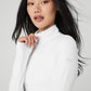 Alosoft 1/2 Zip Rapid Crew Sweatshirt — White