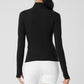 Alosoft 1/2 Zip Rapid Crew Sweatshirt — Black