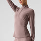 Alosoft 1/2 Zip Rapid Crew Sweatshirt — Mushroom