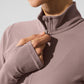 Alosoft 1/2 Zip Rapid Crew Sweatshirt — Mushroom