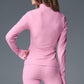 Alosoft 1/2 Zip Rapid Crew Sweatshirt — Sweet Pink