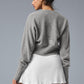 Cashmere Jet Set Cardigan — Dove Grey Heather