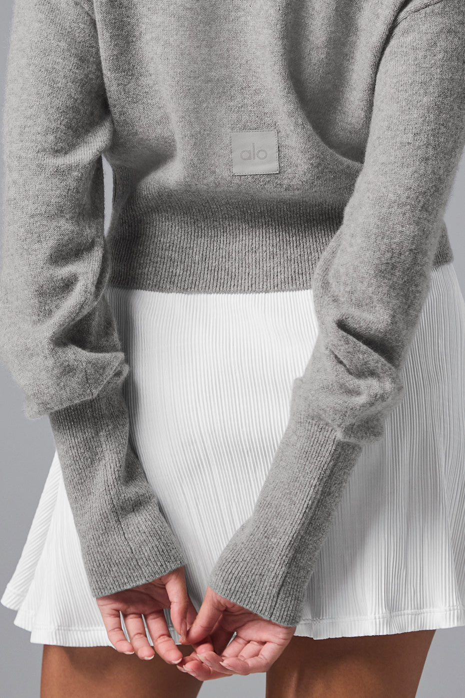Cashmere Jet Set Cardigan — Dove Grey Heather