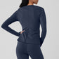 Airbrush Winter Warm Nocturne Long‑Sleeve — Navy