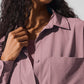 Dreamscape Button Down Long‑Sleeve — Smoky Quartz
