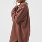 Dreamscape Button Down Long‑Sleeve — Chestnut