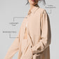 Dreamscape Button Down Long‑Sleeve — Macadamia