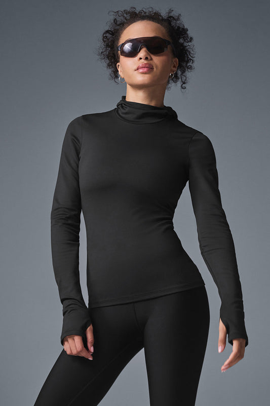 Airlift Winter Warm Hooded Runner — Black