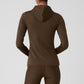 Airlift Winter Warm Hooded Runner — Espresso