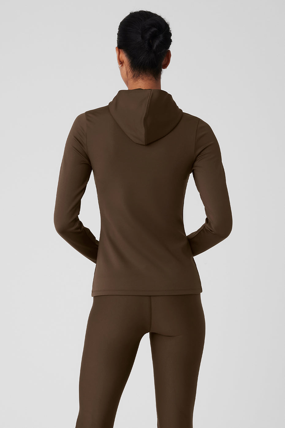 Airlift Winter Warm Hooded Runner — Espresso