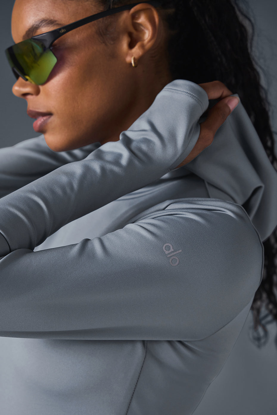 Airlift Winter Warm Hooded Runner — Steel Grey