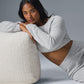 Cashmere Plush Waffle Cropped Long‑Sleeve — Athletic Heather Grey