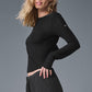 Ribbed Sea Coast Long‑Sleeve — Black