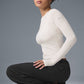 Ribbed Sea Coast Long‑Sleeve — Ivory