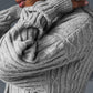 Cable Knit Winter Bliss Hooded Sweatshirt — Athletic Heather Grey