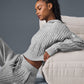 Cable Knit Winter Bliss Hooded Sweatshirt — Athletic Heather Grey