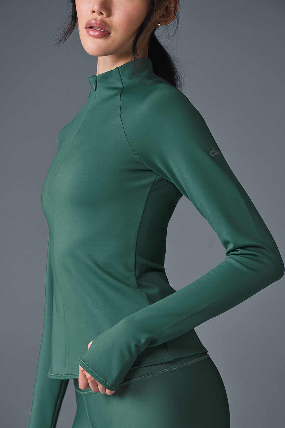 Airlift Winter Warm 1/4 Zip Long‑Sleeve — Winter Ivy