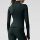 Airlift Winter Warm 1/4 Zip Long‑Sleeve — Charcoal Green