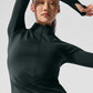 Airlift Winter Warm 1/4 Zip Long‑Sleeve — Charcoal Green