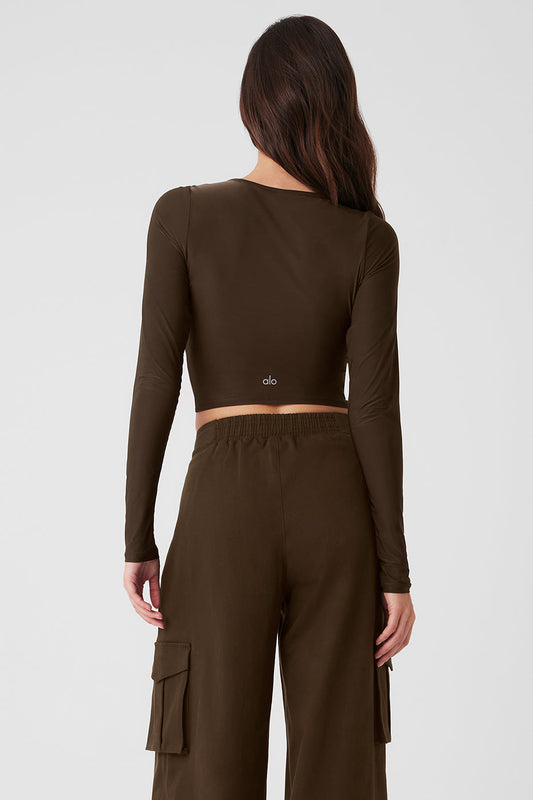Standout Long‑Sleeve — Espresso