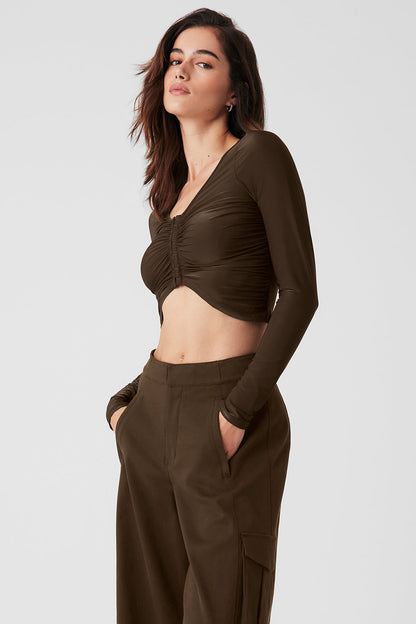 Standout Long‑Sleeve — Espresso