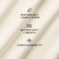 Asymmetric Sheer Glow Long‑Sleeve — Ivory