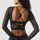 Seamless Open Air Cover Up — Black