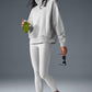 Hazy Mock Neck Crew Sweatshirt — Athletic Heather Grey