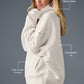 Hazy Mock Neck Crew Sweatshirt — Ivory