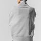 Hazy Mock Neck Crew Sweatshirt — Dark Athletic Heather Grey