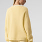 Tennis Club Sweater Knit Cardigan — Warm Butter/White