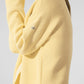 Tennis Club Sweater Knit Cardigan — Warm Butter/White