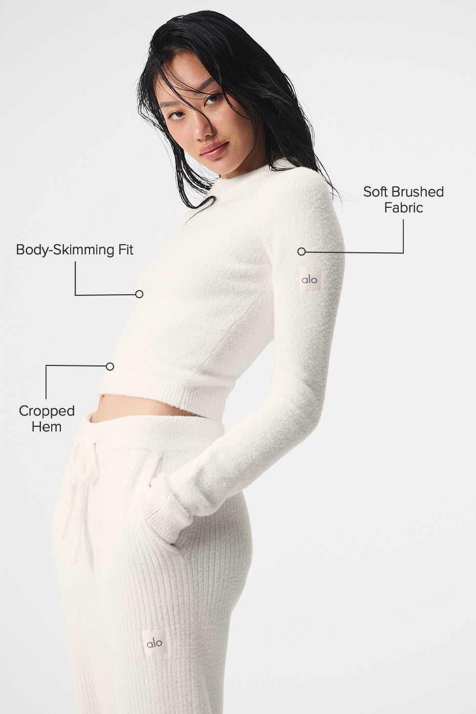Snuggle Up Sweater Long‑Sleeve — Ivory