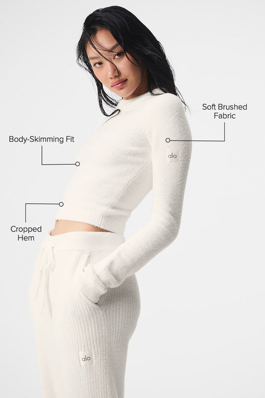 Snuggle Up Sweater Long‑Sleeve — Ivory