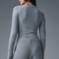 Snuggle Up Sweater Long‑Sleeve — Steel Grey