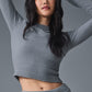 Snuggle Up Sweater Long‑Sleeve — Steel Grey