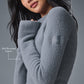 Snuggle Up Sweater Long‑Sleeve — Steel Grey