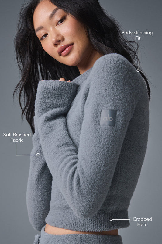 Snuggle Up Sweater Long‑Sleeve — Steel Grey