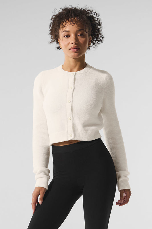 Snuggle Up Sweater Cropped Cardigan — Ivory