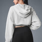 Sweet Escape Zip Up Hooded Sweatshirt — Athletic Heather Grey