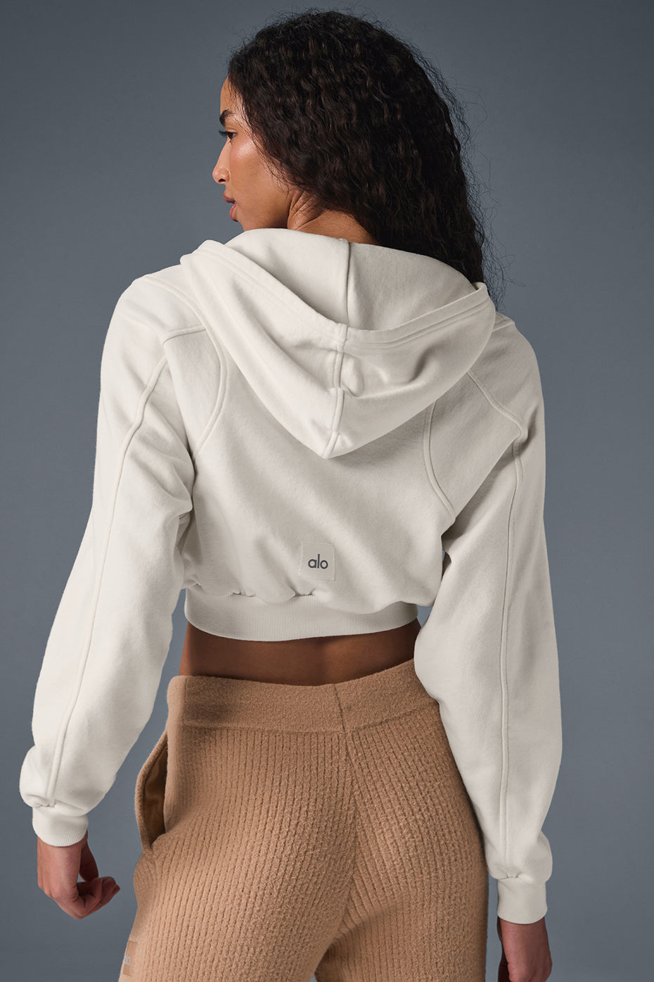 Sweet Escape Zip Up Hooded Sweatshirt — Ivory
